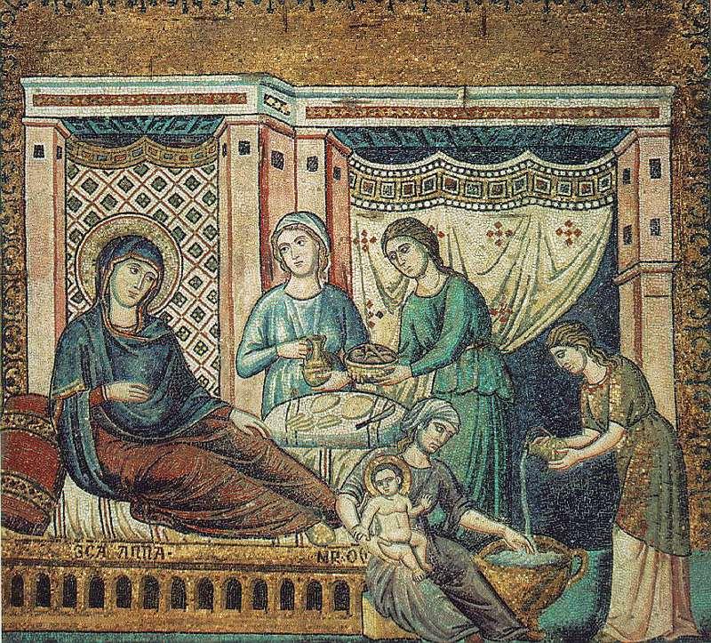 CAVALLINI, Pietro Nativity of the Virgin gsd oil painting image